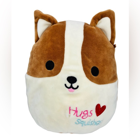Reginald The Corgi Valentine Hugs & Squishes Squishmallow 8” HAS ISSUES READ - Picture 1 of 7